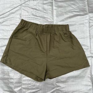 Women’s Green Dress Shorts